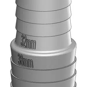 Slangverbinder verloop: 19mm – 16mm