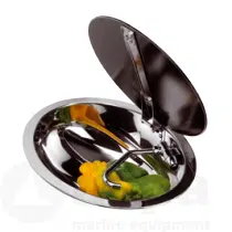 Spoelbak RVS Ovaal met Klapbare afdekplaat + inklapbare kraan