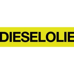 Sticker Dieselolie.