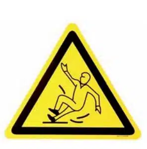 Sticker Gevaar uitglijden.