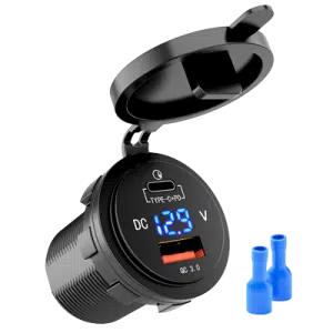 Stopcontactr1 x USB-c 1 x USB 3.0