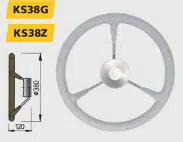 Stuurwiel 380mm met KS38G