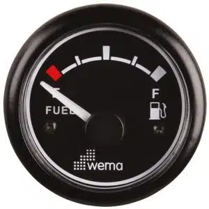 Tankmeter fuel zwart