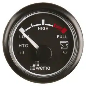 Tankmeter vuilwater zwart