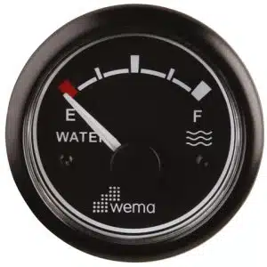 Tankmeter water zwart