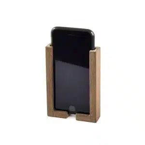 Teak smartphonehouder