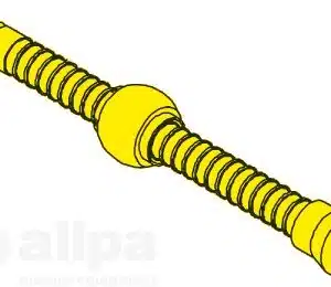 Teleflex aluminium buis met verstelbare schroefkogel