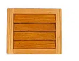 Ventilatierooster Teak 14x11,5cm
