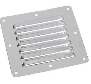 Ventilatierooster rvs 114x125mm