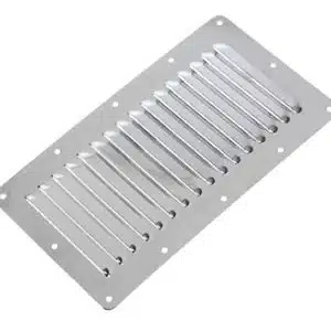 Ventilatierooster rvs 122x228mm