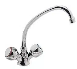 Verchroomde Mengkraan met 14mm-uitloop, 3/8"-aansluiting