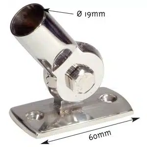 Voet 60mm voor Toplicht RVS316