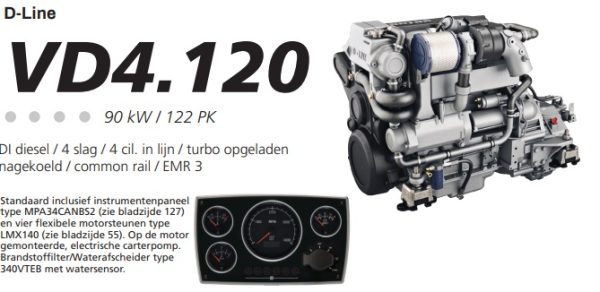Engine Deutz 4cil 120pk 12V/160A/1P VD4120452A