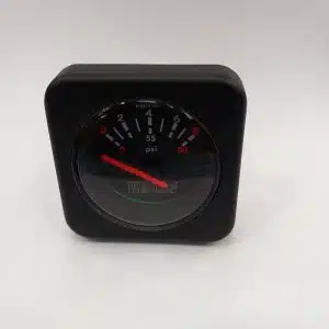 Oliedruk meter zwart 24 V (0-8 kg/cm2) Ø52mm