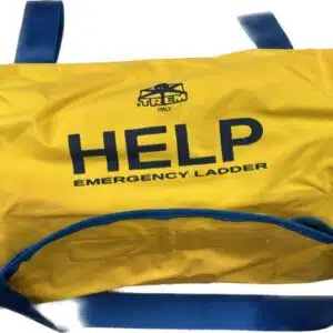 Hulpladder nylon; 5-treden; incl.tas en bevestigingsbanden