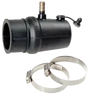 Rubber Flex.binnenlager 25mm met Waterinlaat, v.pol.koker