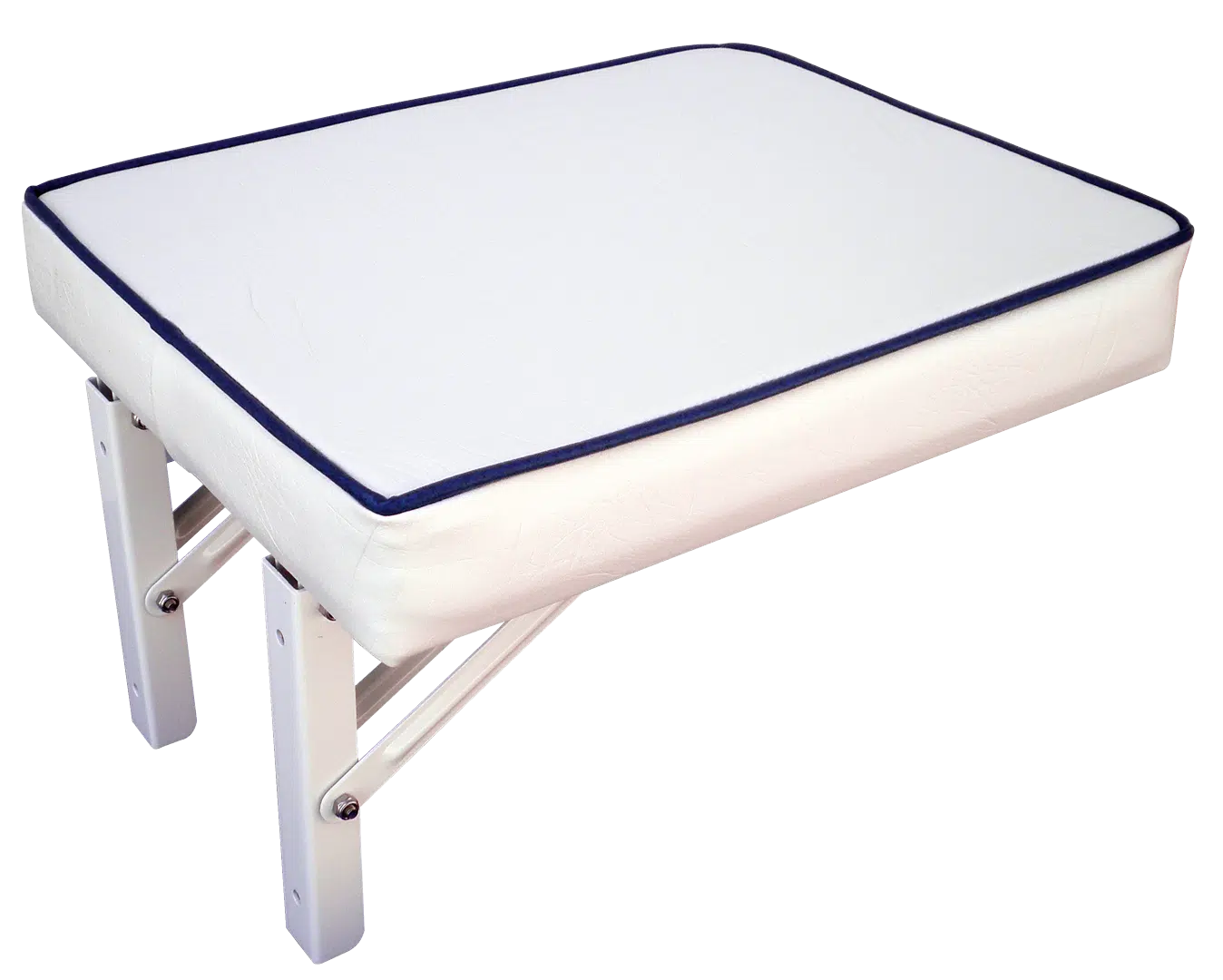 Kos zitting wandmontage; afm. 34 x 43cm; wit vinyl; incl.steun