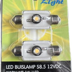 Power LED Buislamp 41mm 1x12V 1.W 3000K (outlet)