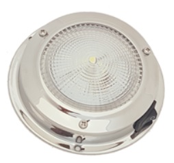 LED plafondlamp, RVS 304; H=32mm; 12V/1,7W