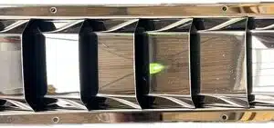 Ventilatierooster 505x 90x27mm RVS "Louvre"