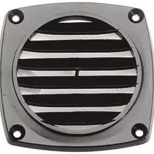 Ventilatierooster abs 94x94mm zwart