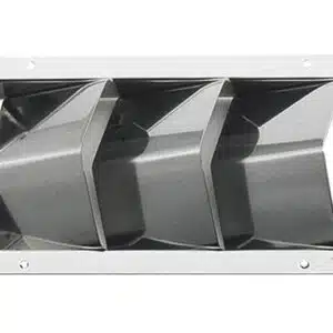 Ventilatierooster rvs 210x110mm