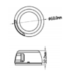 Nav. LED Rood BB RVS