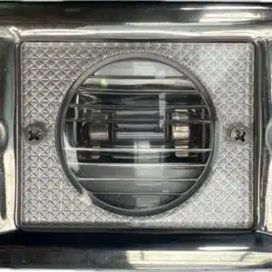 RVS Heklicht rechthoekig; met 12V/8W buislamp