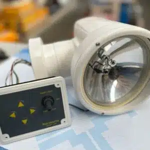 Zoeklicht 12V met elektrische afstandbediening (outlet)