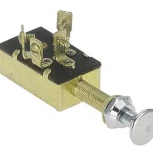 Trekschakelaar verchroomd. < 25