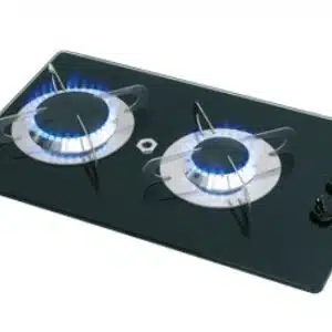 Gaskomfoor 2 branders met thermische glasplaat