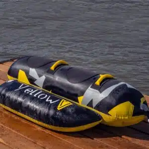 Opblaasbare funtube Banaan, 2 pers, 200 x 112 cm, nylon en snelsluiting