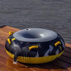 Opblaasbare funtube Donut, 1 pers, 137 cm dia, nylon en snelsluiting