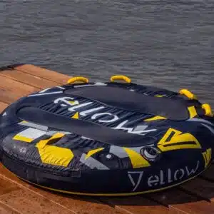 Opblaasbare funtube Schijf, 2 pers, 165 cm dia, nylon met neopreen bescherming en snelsluiting