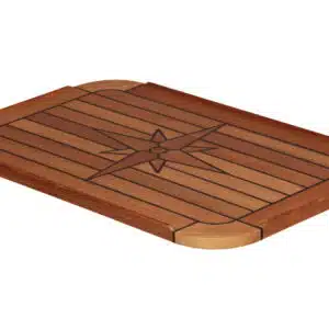 Tafelblad teak 'classic soft' 37x60cm