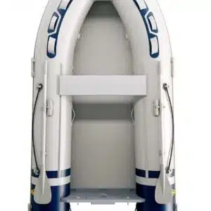 Yellow V opblaasbare boot met airdeck 2,3m., grijs en blauw