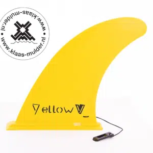 Yellow V Vin 9inch midden, voor alle SUP boards, kleur geel