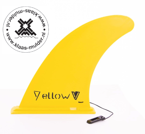 Yellow V Vin 9inch midden, voor alle SUP boards, kleur geel