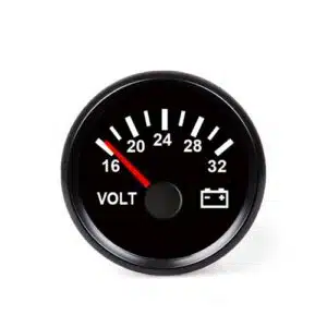 Hollex Voltmeter Zwart 18-32V