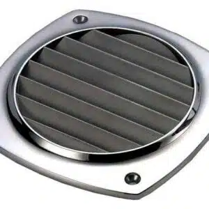 Ventilatierooster RVS316 , 97 x 97 mm, schroeven, Ø75 mm