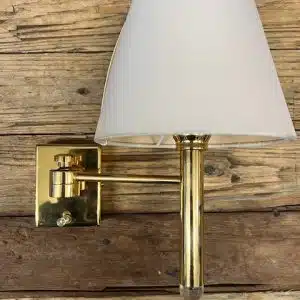 BCM WANDLAMP GOLD/KAP WIT