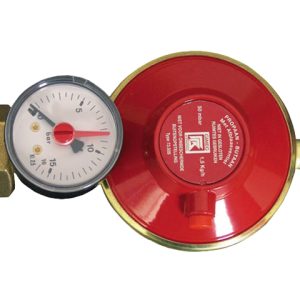 Gasdrukregelaar shell/combi 30mbar manometer met ¼ l bu