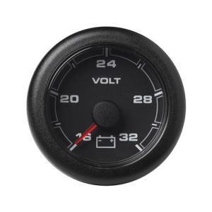 VDO OCL Voltmeter 16-32V 52mm Zwart