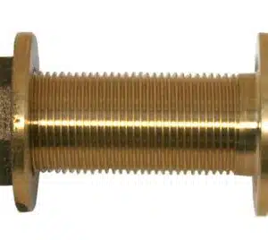 Huiddoorvoer messing 1"