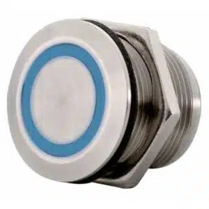 Touch RVS schakelaar + dimmer, 12/24V, ON - OFF + dimmer, oranje/wit