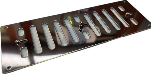 Ventilatierooster afsluitbaar 229x76mm