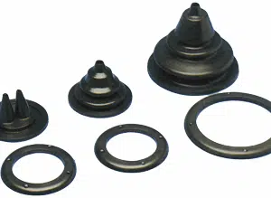 Doorvoer Ø150x118mm, H=120mm. Zwart.