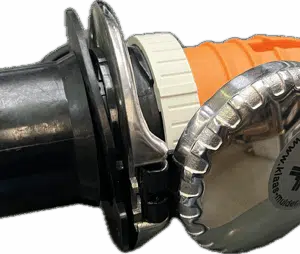 Walstroom contact RVS + stekker 16A